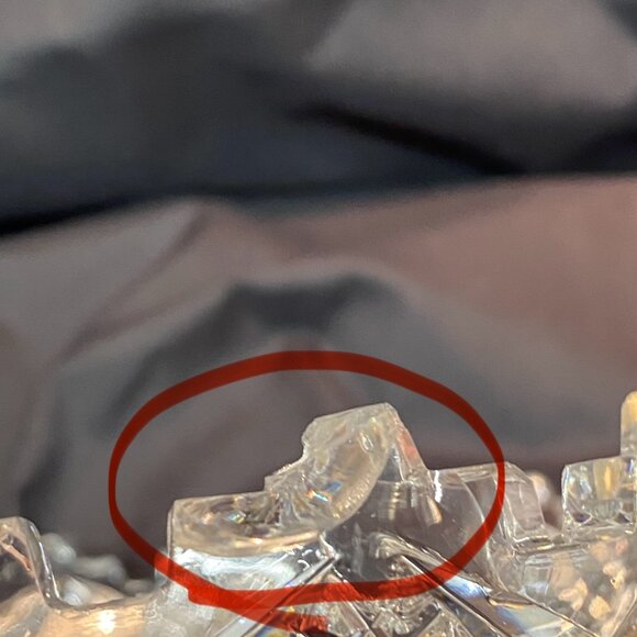 American Brilliant Period ABP Clark Prima Donna Low Cut Glass Bowl Castle Rim - Picture 16 of 16